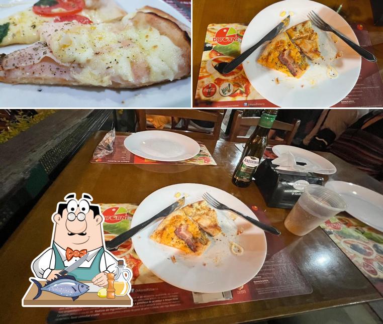 Salmão grelhado em Di Forni Pizzaria