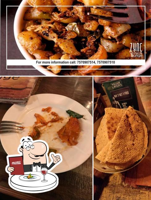 Food at Zync Bar & Lounge