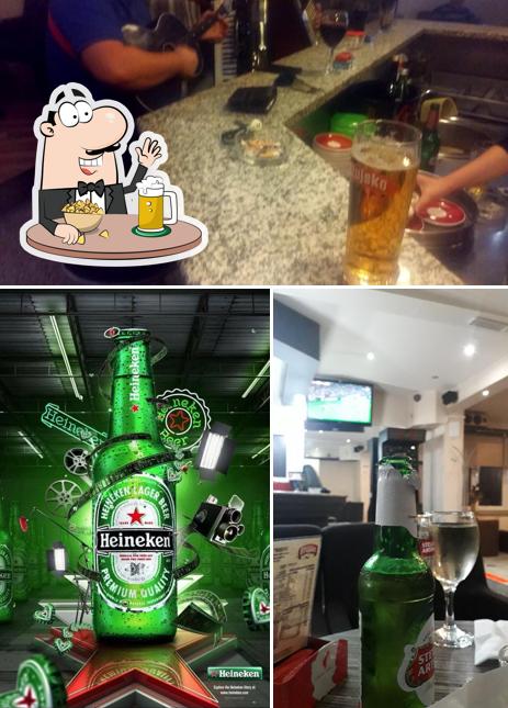 Puoi goderti un rinfrescante bicchiere di birra chiara o scura