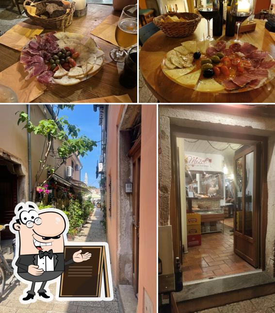 La immagine della esterno e cibo di Mižol Wine & Food Bar