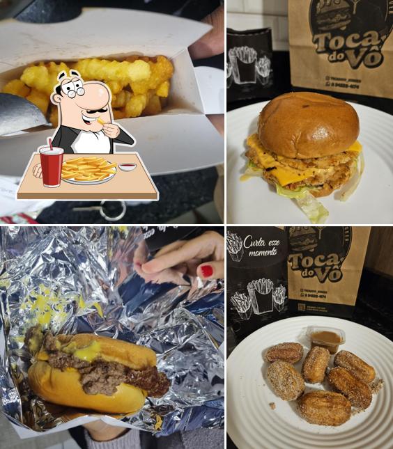Batata frita em Toca do Vô Burger