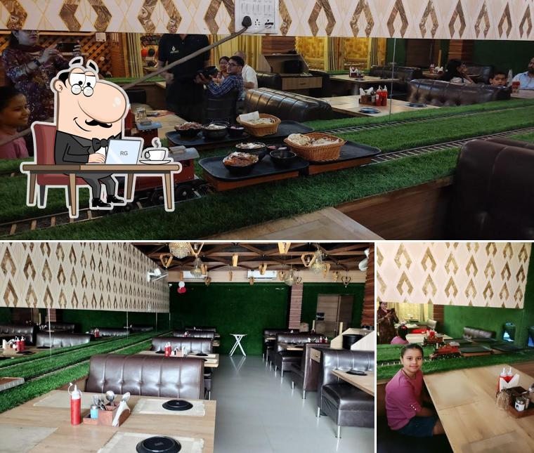 Check out how Dining Express The Train Restro looks inside