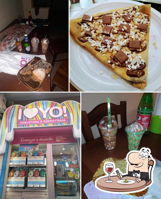 La cibo e interni del ristorante