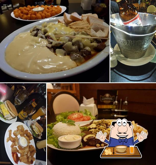 Platos en London Burger e Pizza