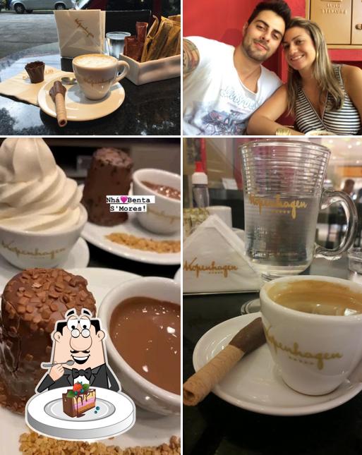 Bolo de chocolate em Kopenhagen Maia