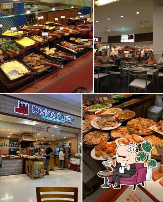 O interior do Divino Fogão