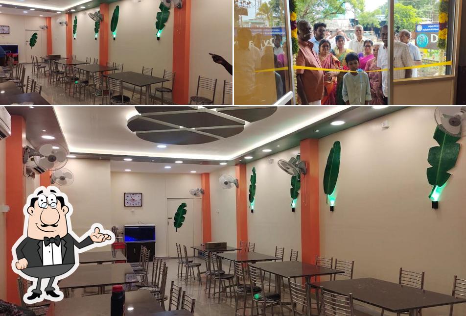 Among different things one can find interior and food at நம்ம வாத்தியார் மெஸ் NAMMA VATHIYAR MESS