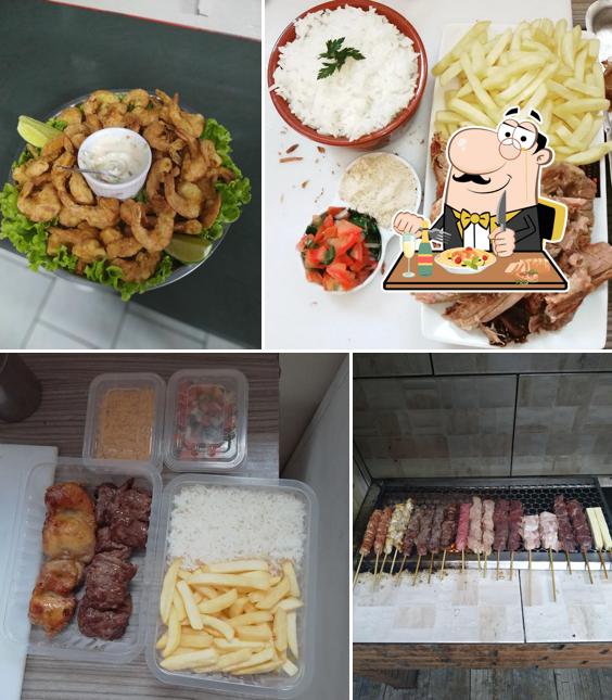 Sanduíche de carne de porco desfiada em Choperia Espetos