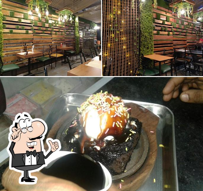 The photo of Adore Ice-cream & Fast-food’s interior and food