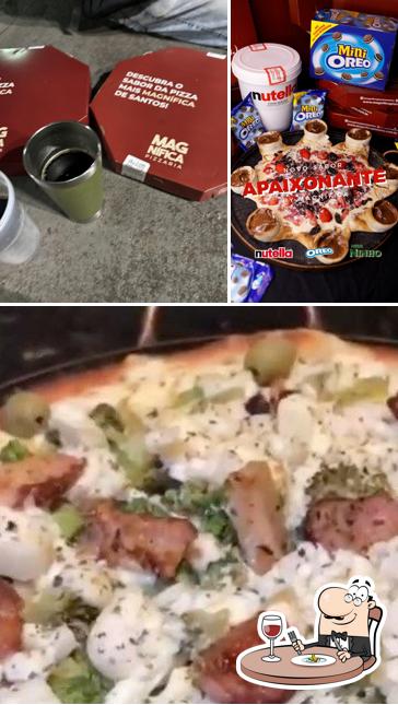 Platos en Magnífica Pizzaria