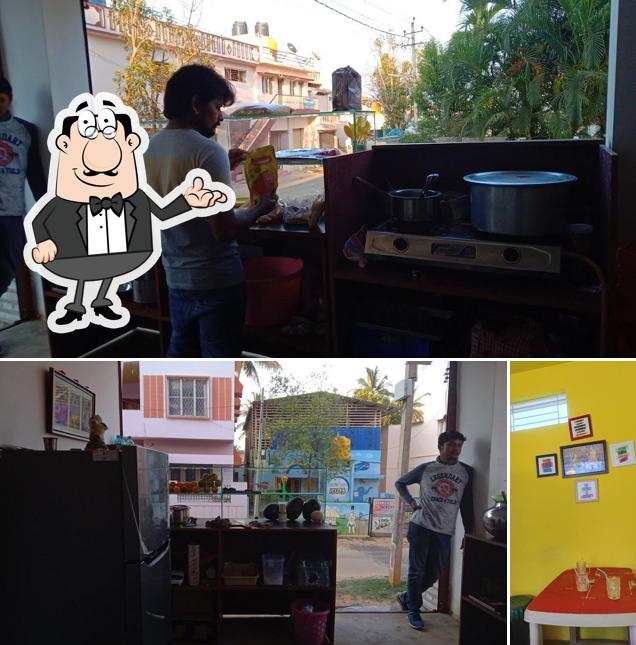 The interior of Charvik gowdru cafe