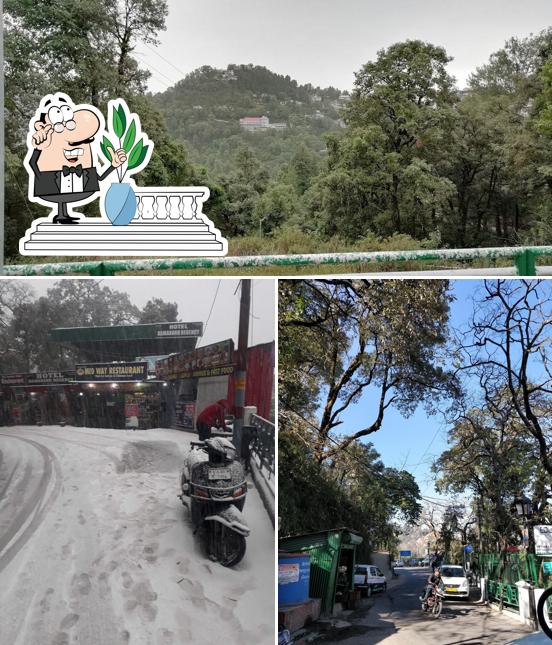 The exterior of Midway restaurant