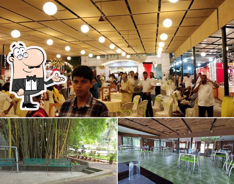 Take a seat at one of the tables at Ripples Drive in Restaurant