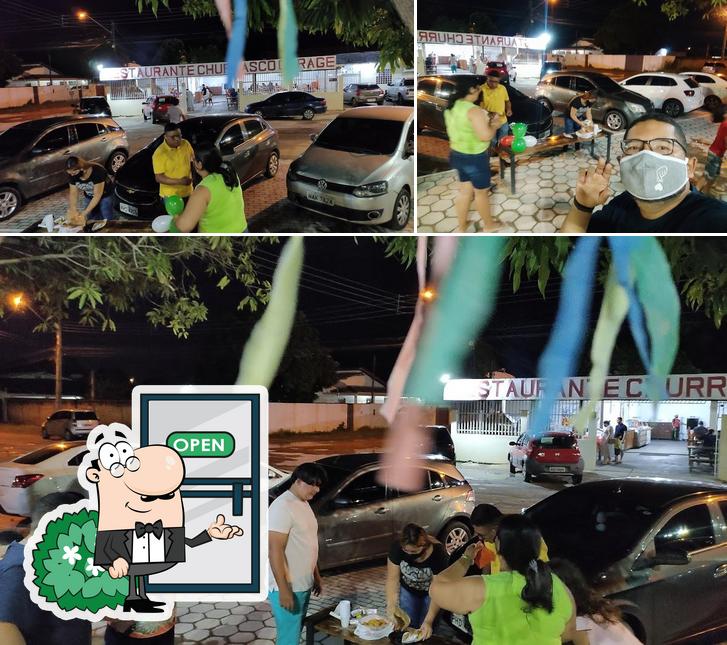 O exterior do Churrasco Garage