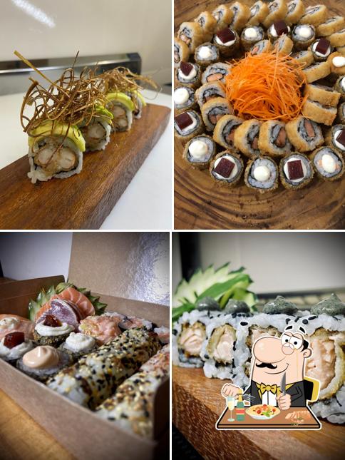 Comida em Ahiru Sushi