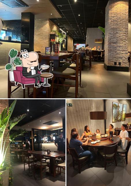 O interior do Coco Bambu - North Shopping Fortaleza