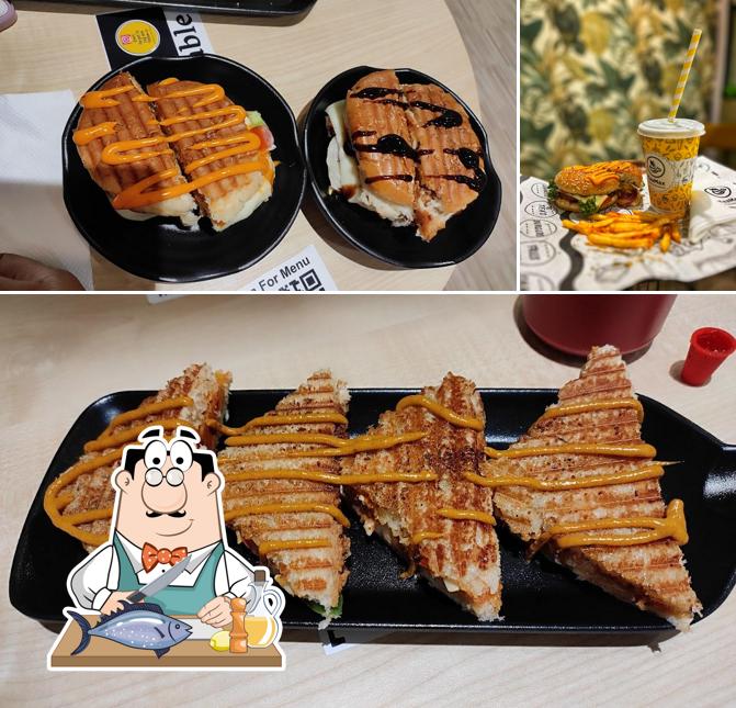 Grilled salmon at Tea Max Cafe Anand - Best cafe in Vidyanagar