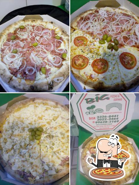 No Pizzaria Big, você pode provar pizza