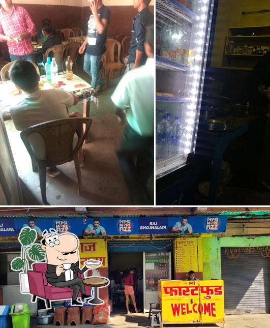 The interior of Raj Bhojanalaya