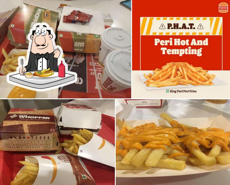 At Burger King you can enjoy French fries