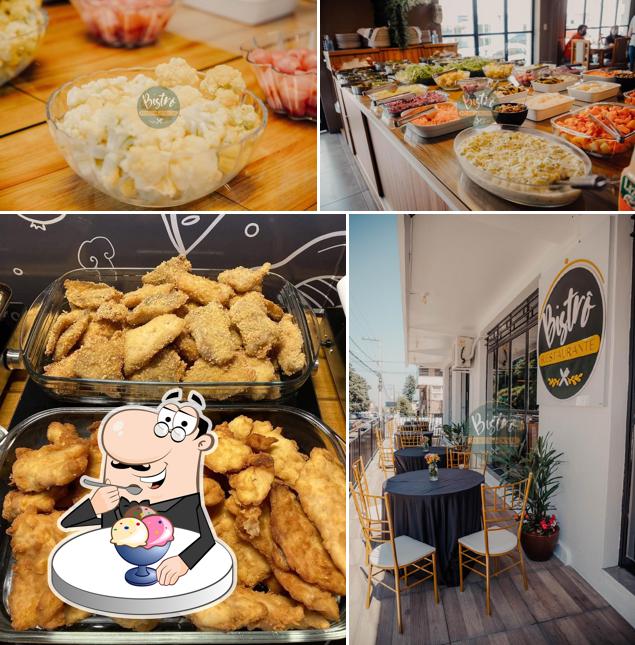 Bistrô Restaurante serve uma seleção de sobremesas