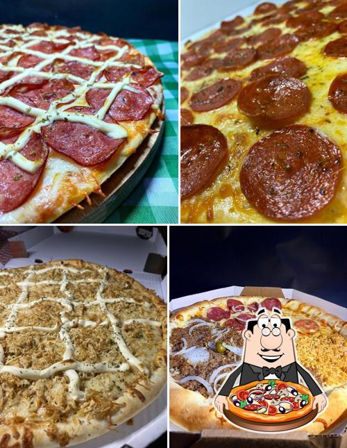 No Pizzaria Dois Irmãos - Pizzaria e delivery, você pode provar pizza