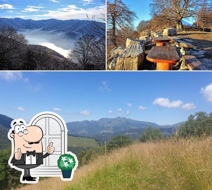 Goditi la vista dagli esterni di Rifugio Bugone