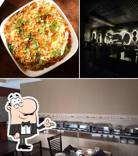 The interior of Caspian Restro And Bar