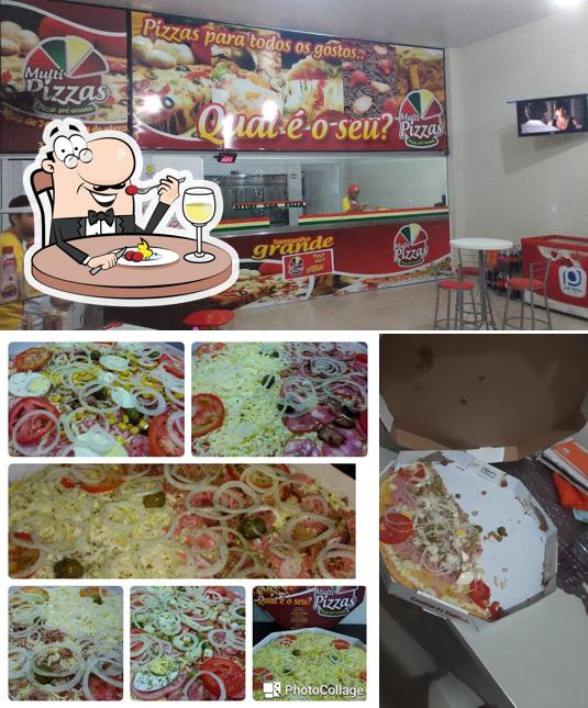Comida em Multi Pizzas Pré Assadas