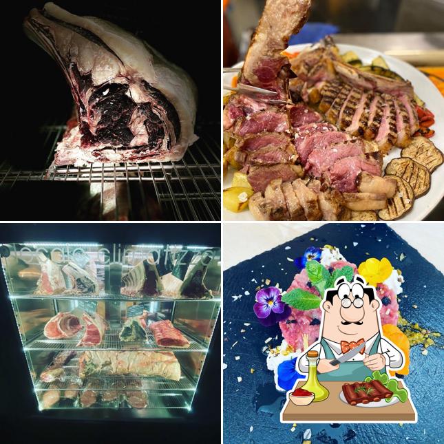 Piatti di carne vengono proposti a Brasserie Barcalá