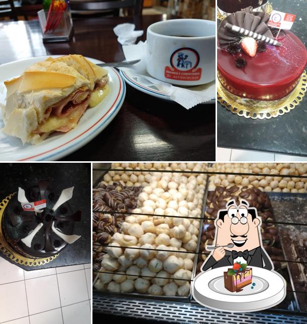 Bolo de chocolate em Padaria & Confeitaria JD. Alvinopolis