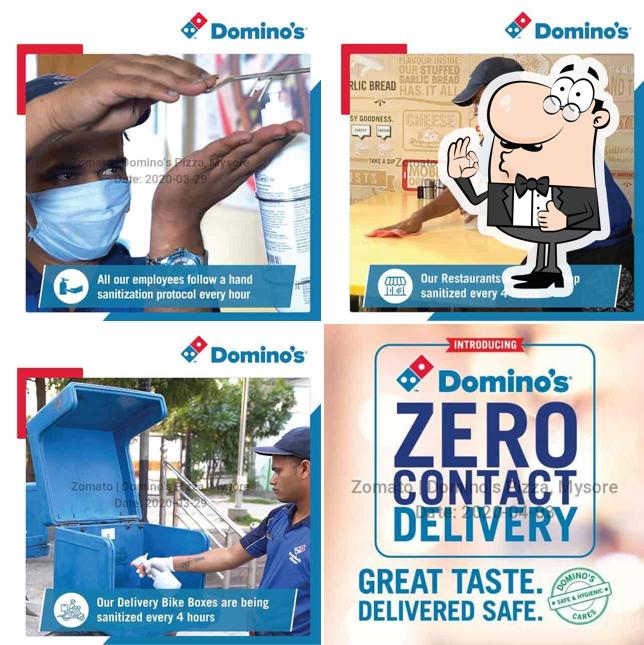 See this picture of Domino's Pizza