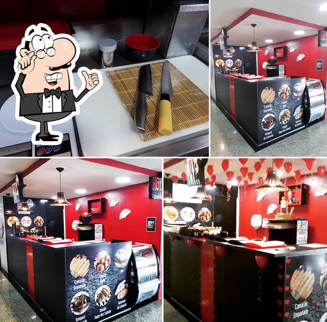 Veja imagens do interior do Hots Temaki express Sushi ( sushi, Yakissoba , camarão, ceviches, big hot,shopping,Santa maria df sashimi,poke)