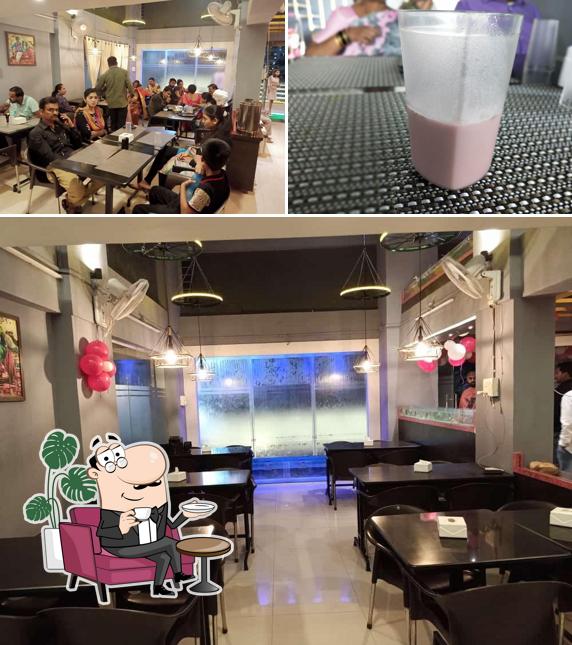 The restaurant's interior and beverage