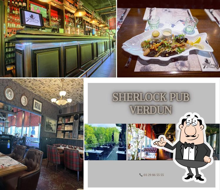 Installez-vous à l'une des tables de The Sherlock Pub Verdun