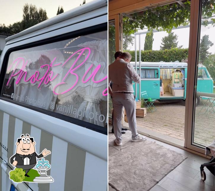 Profitez de la vue extérieure de PhotoBus Roma Photobooth