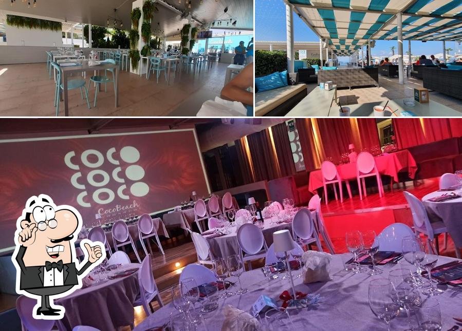 Gli interni di Coco Beach Club