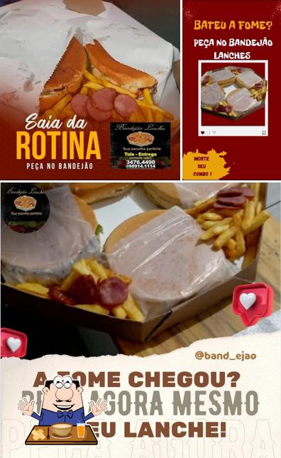 A comida e interior do restaurante