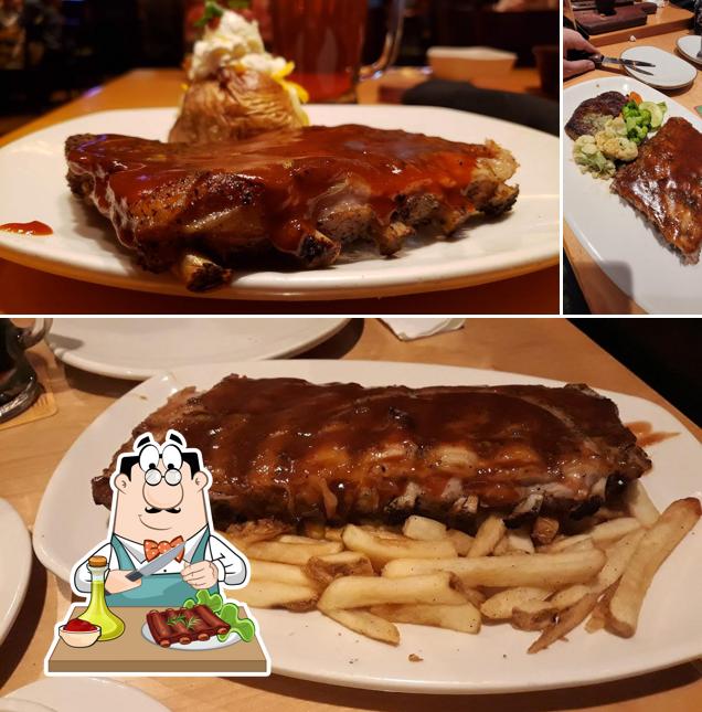 Costelas de porco em Outback Steakhouse