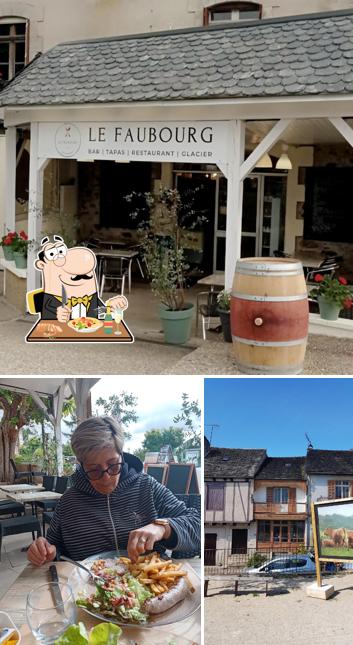 Nourriture à Restaurant Le Faubourg Najac