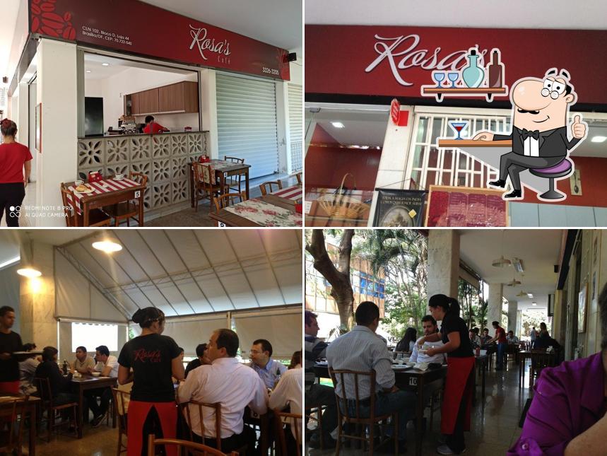 Veja imagens do interior do Rosa's Café