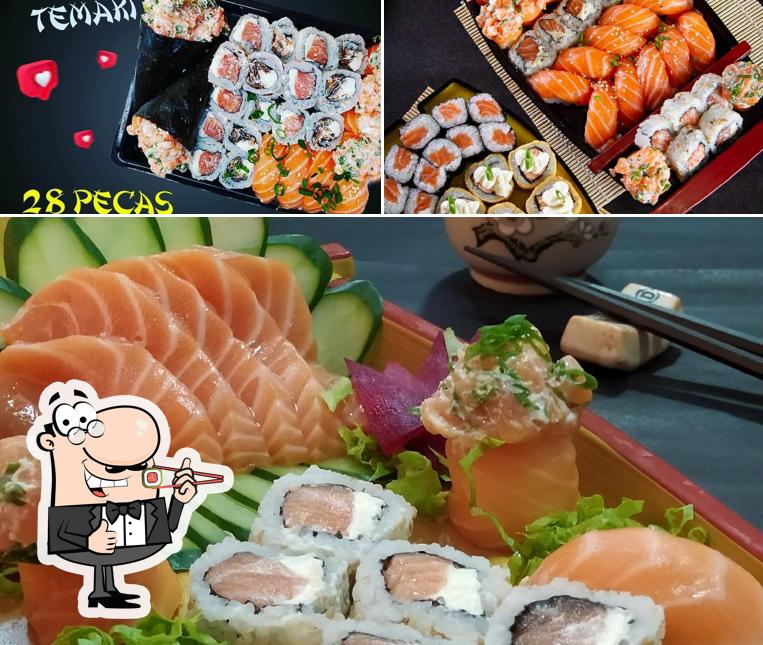 Presenteie-se com sushi no Nihon Gourmet
