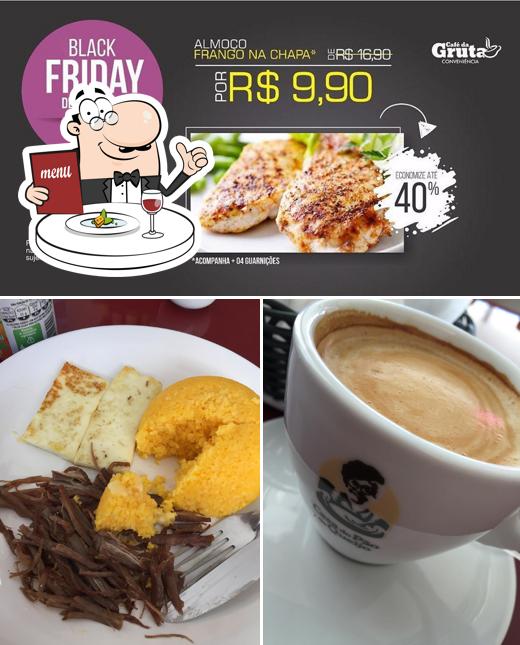 Comida em Café da gruta conveniência