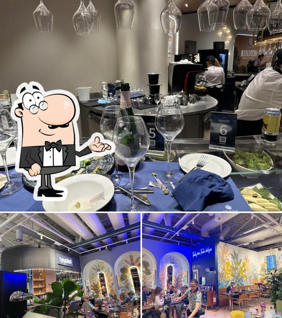 Gli interni di Berlucchi Franciacorta Sparkling Bar