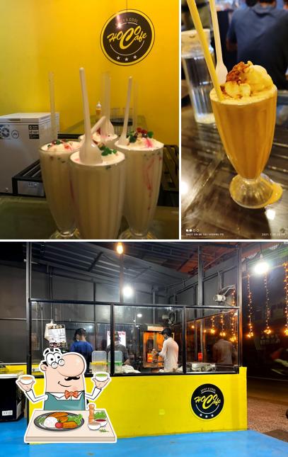 Among different things one can find food and exterior at HoCo CAFE