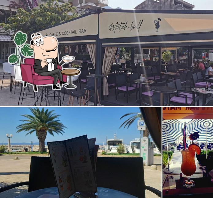 Questa è la immagine che raffigura la interni e alcol di Caffe & Cocktail Bar Match Ball