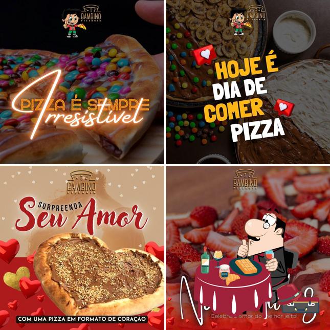 Bambino Pizzaria serve uma variedade de sobremesas