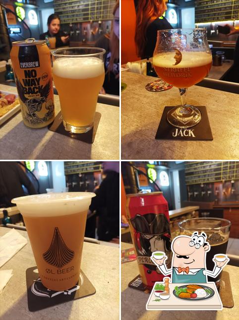 Platos en Mad Jack Beer Lab