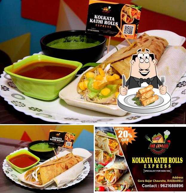 Spring rolls at Kolkata Kathi Rolls Express