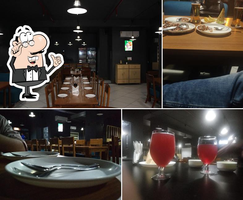 The interior of SuZu Restro & Bar, Indian & Japanese